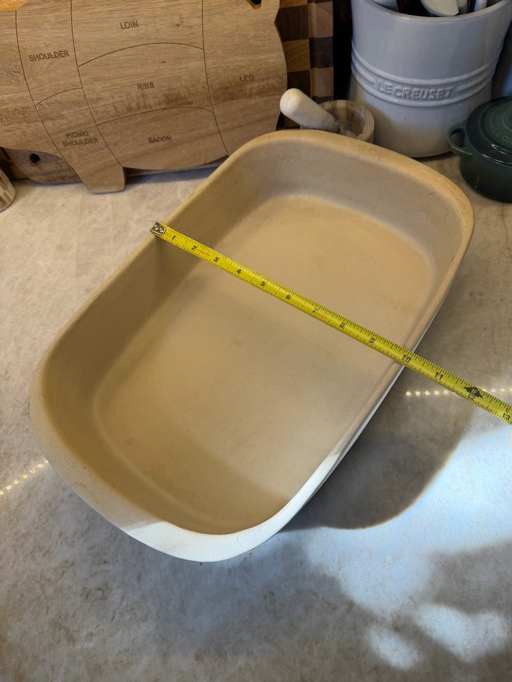 Pampered Chef Large rectangular stoneware baker - Picture 3 of 7